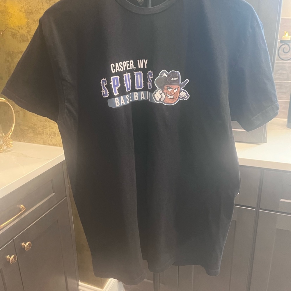 Black Graphic Baseball Team T-Shirt